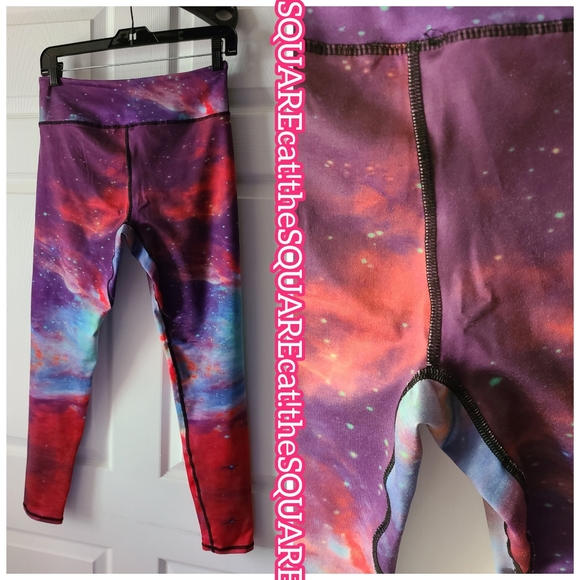 Lotus leggings & old navy top BUNDLE galaxy space universe outerspace sky clouds - Picture 7 of 10